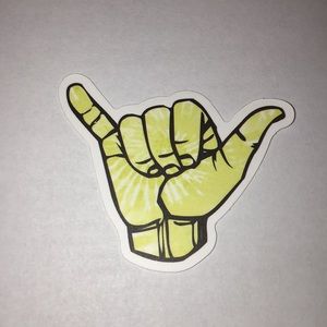 💛Yellow Tie Dye Hand Sticker